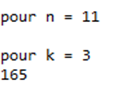 exemple de coefficient binomial