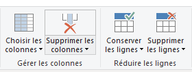 boutons Power Query