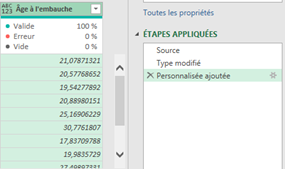 suppression d'étape