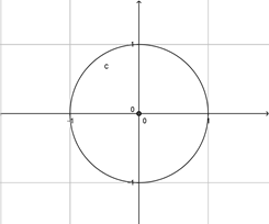 cercle centré sur O