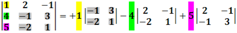 calcul du déterminant