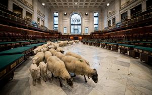 moutons à la bourse