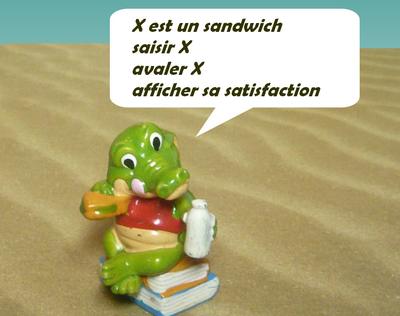 programme du sandwich