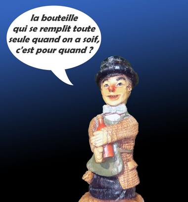 SIE sur bouteille de vin